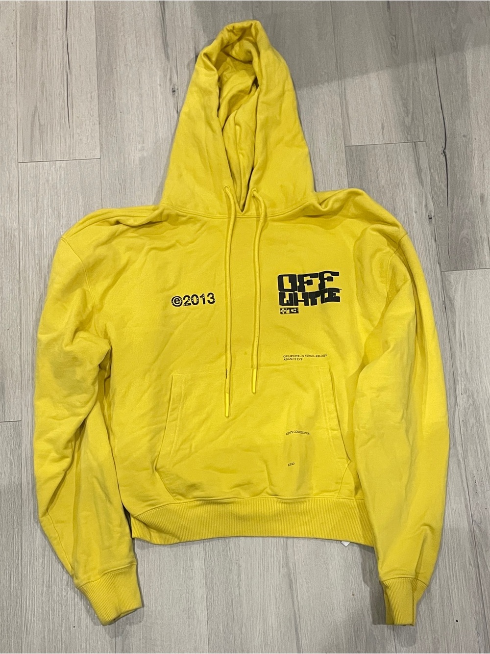 Off-White c/o Virgil Abloh Yellow Hoodie